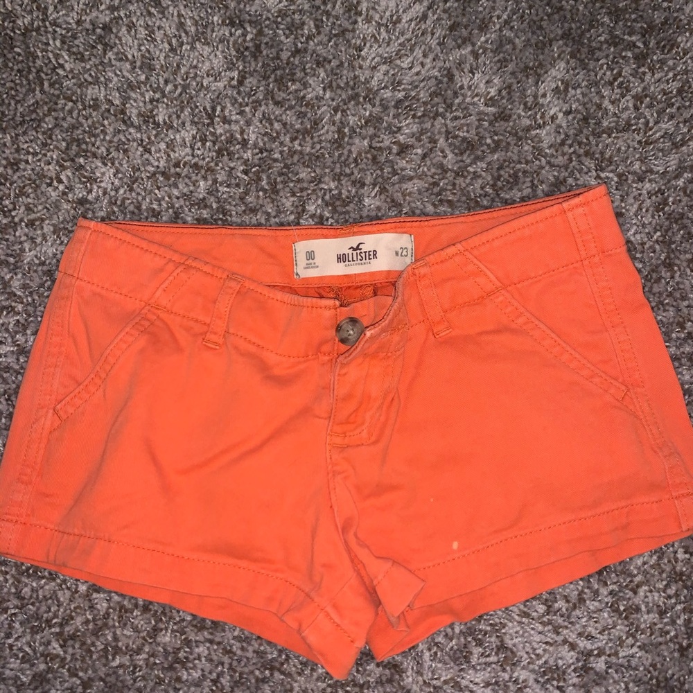 Hollister BRIGHT orange shorts